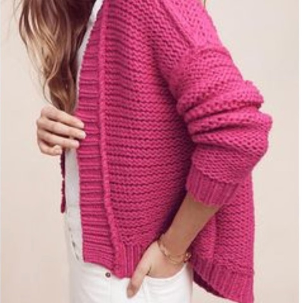 Anthropologie Moth Chunky Knit Cardigan